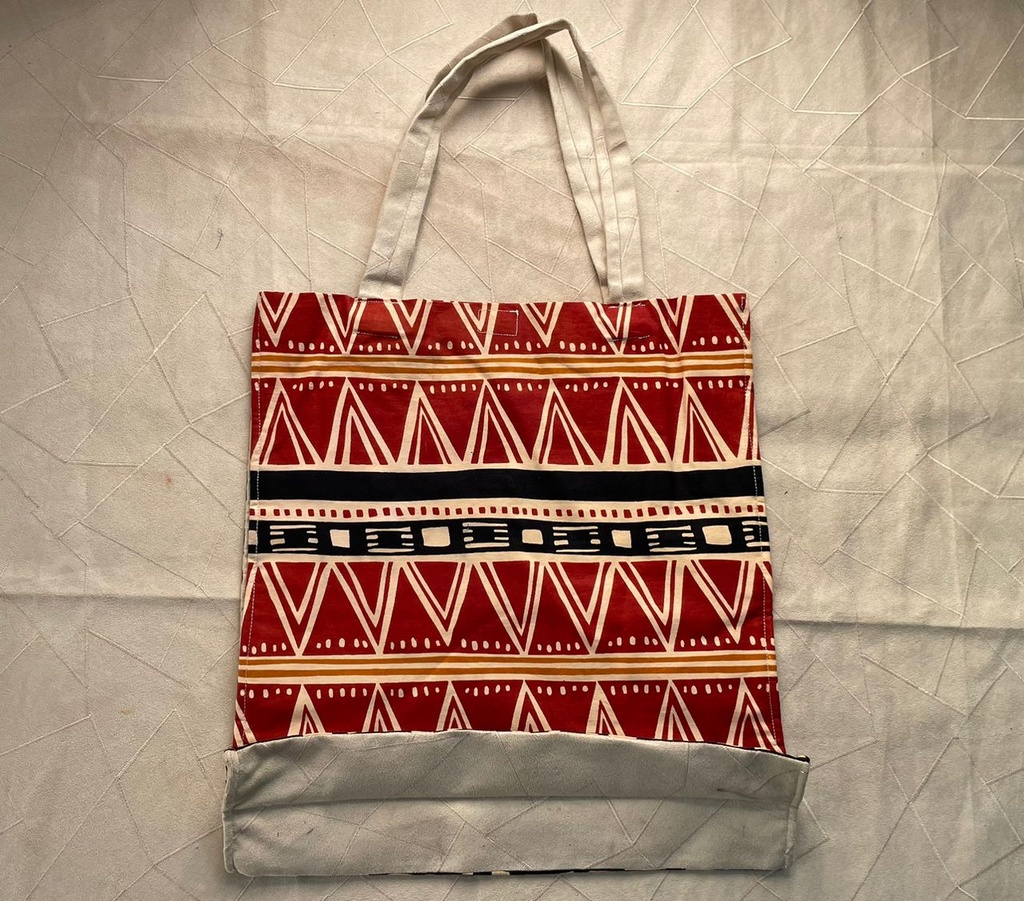 KAZARI - Sac de courses en tissu aux motifs africains