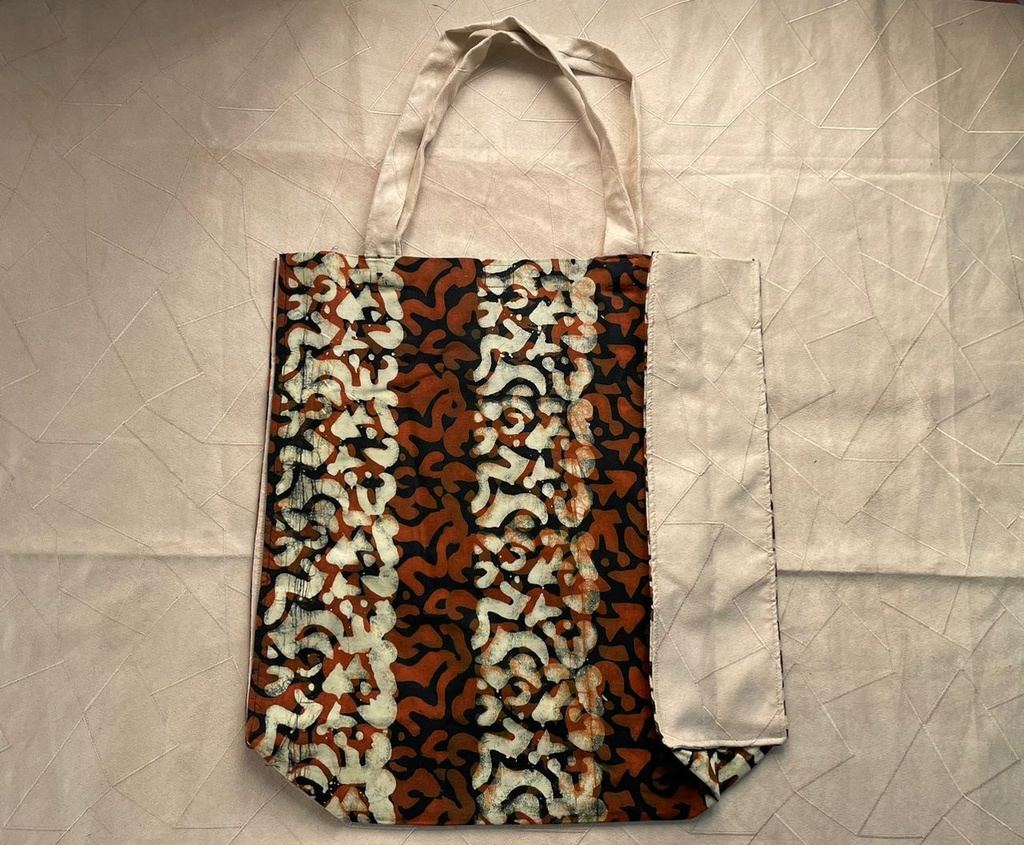 KAZARI - Sac de courses en tissu aux motifs africains